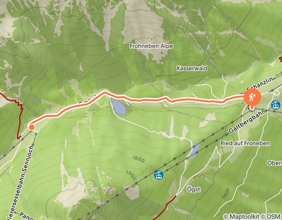 Karte der Tour