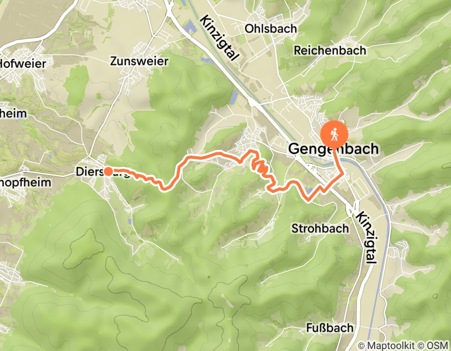 Karte der Tour