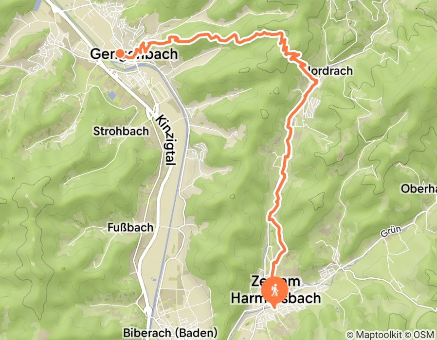 Karte der Tour
