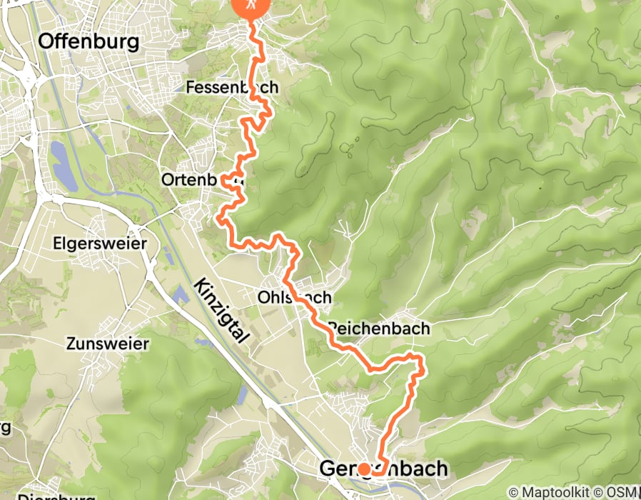 Karte der Tour