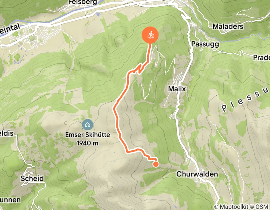Karte der Tour