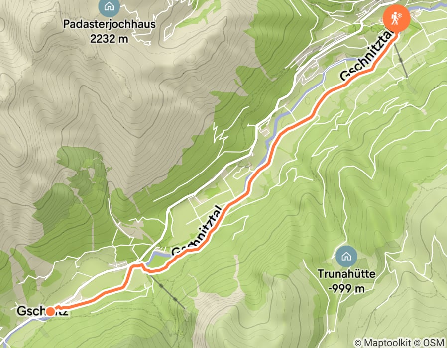 Karte der Tour