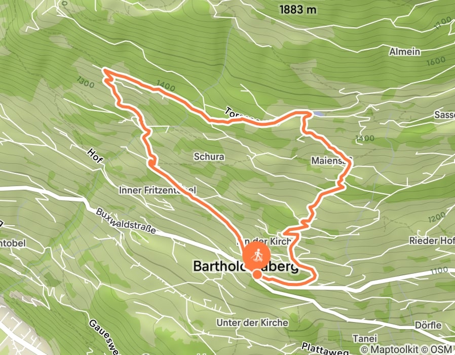Karte der Tour