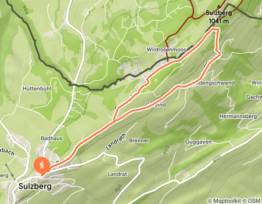 Karte der Tour