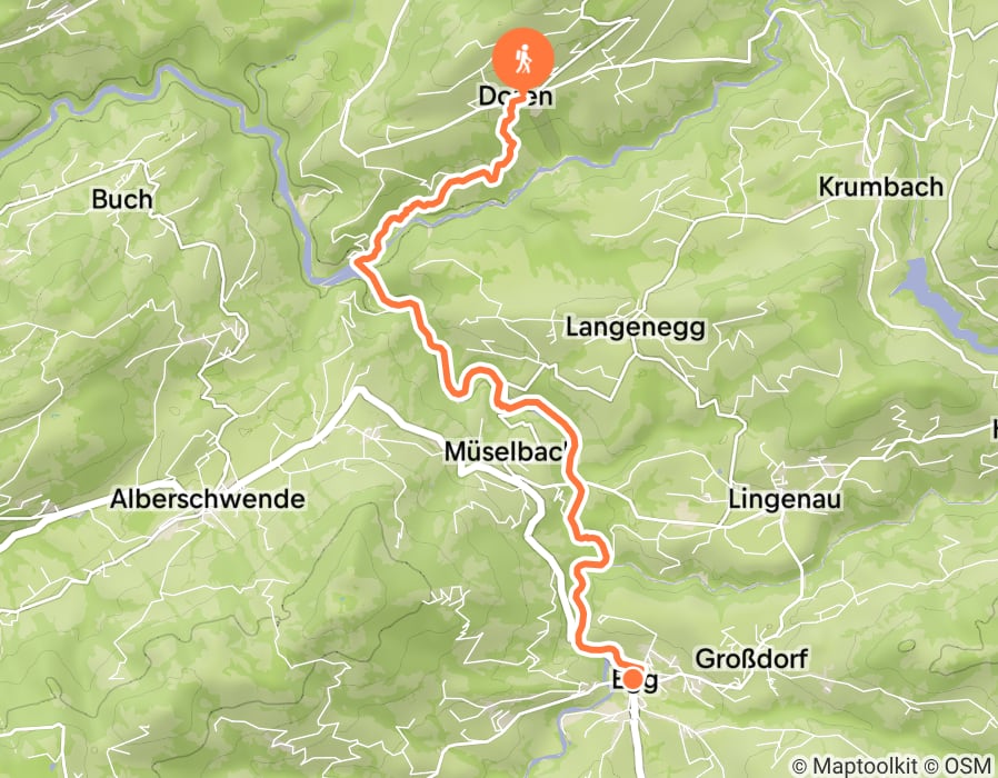Karte der Tour