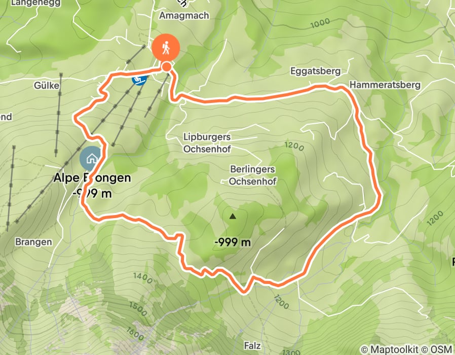 Karte der Tour
