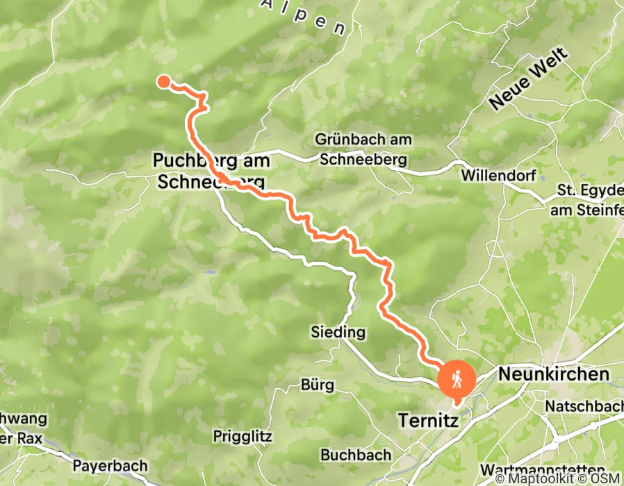 Karte der Tour