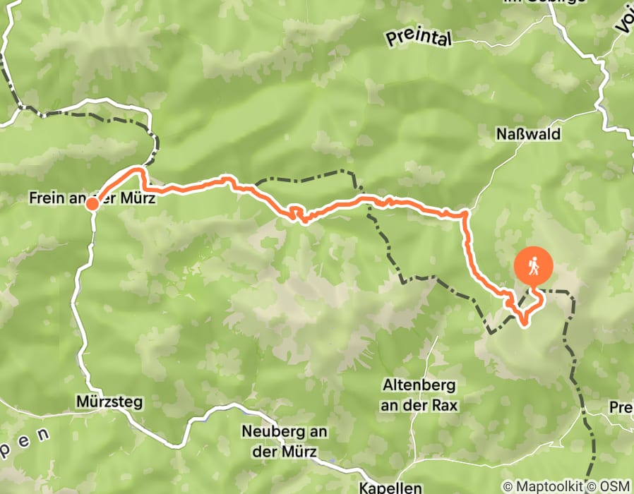 Karte der Tour