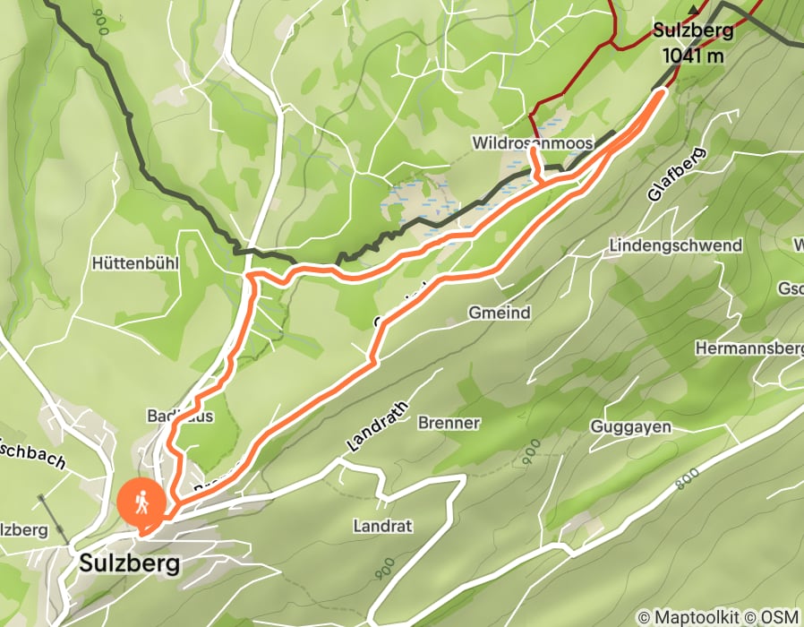 Karte der Tour