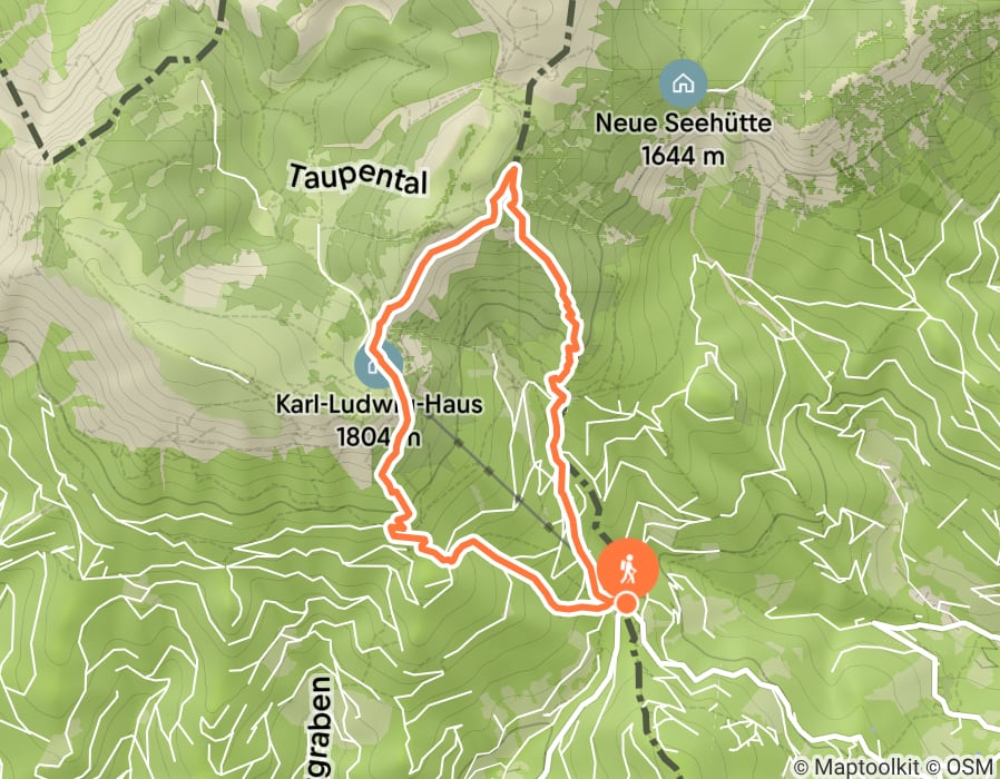 Karte der Tour