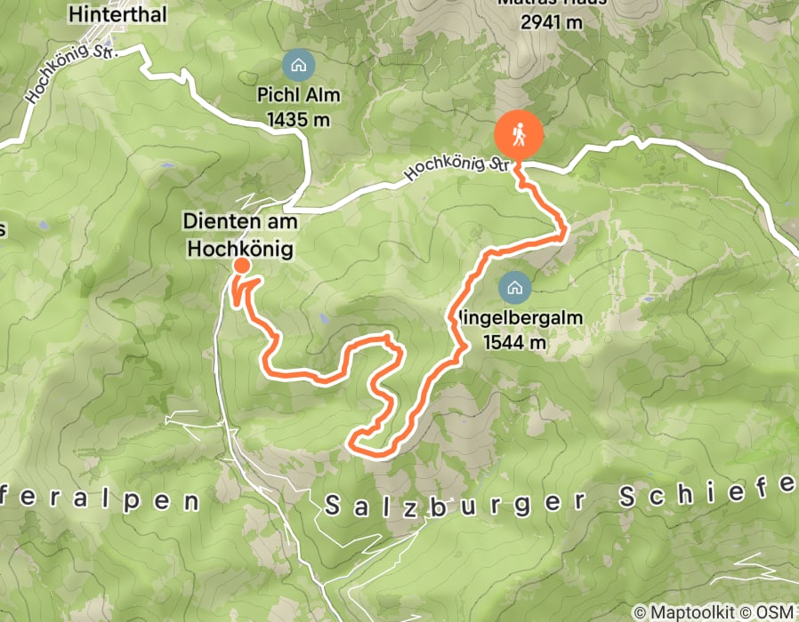 Karte der Tour