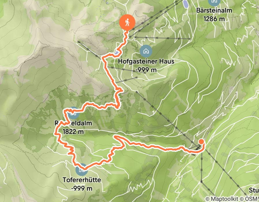 Karte der Tour