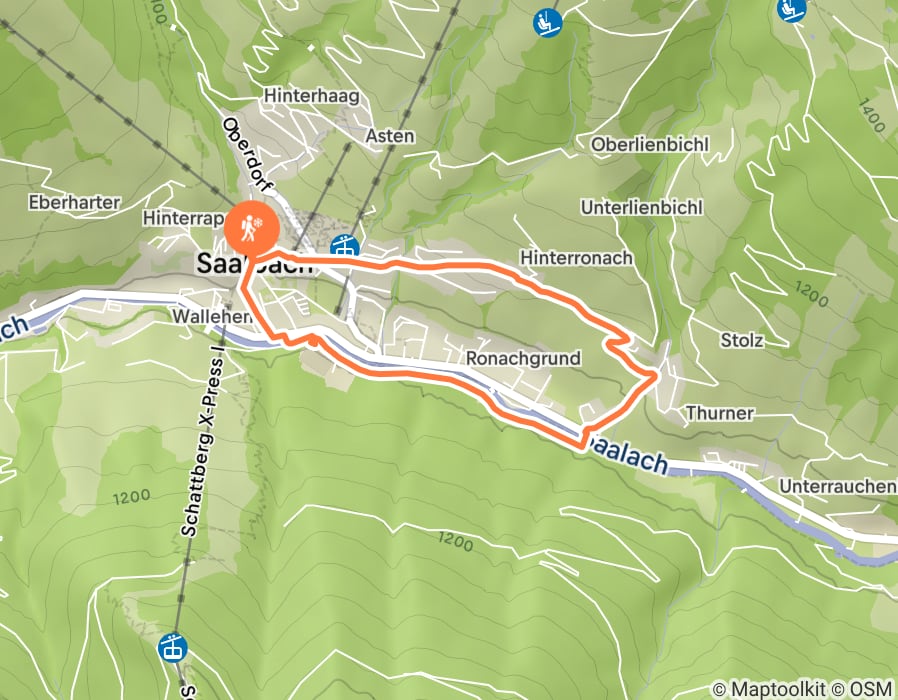 Karte der Tour