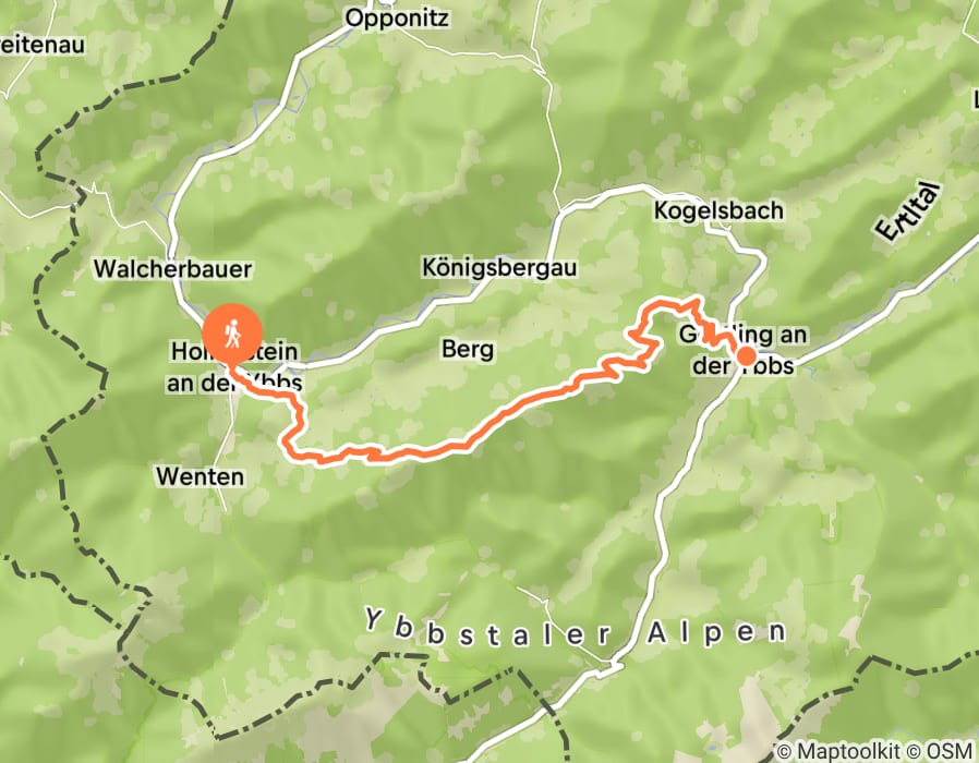 Karte der Tour