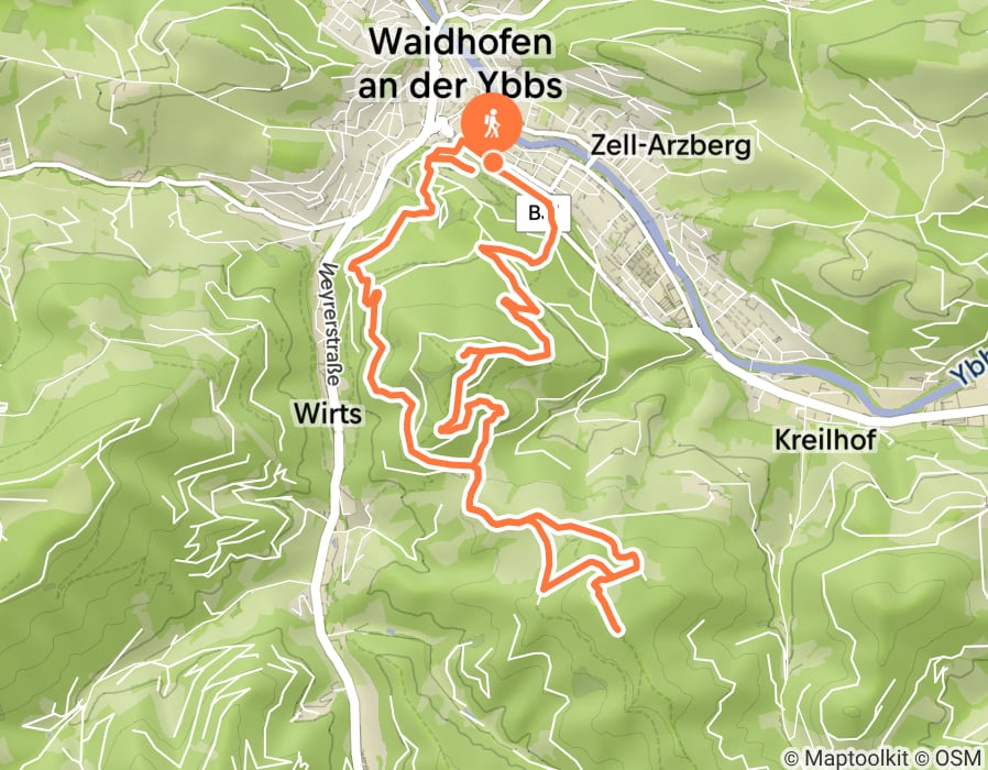 Karte der Tour