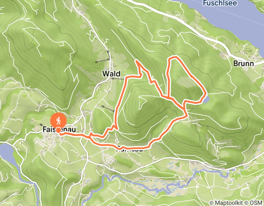 Karte der Tour