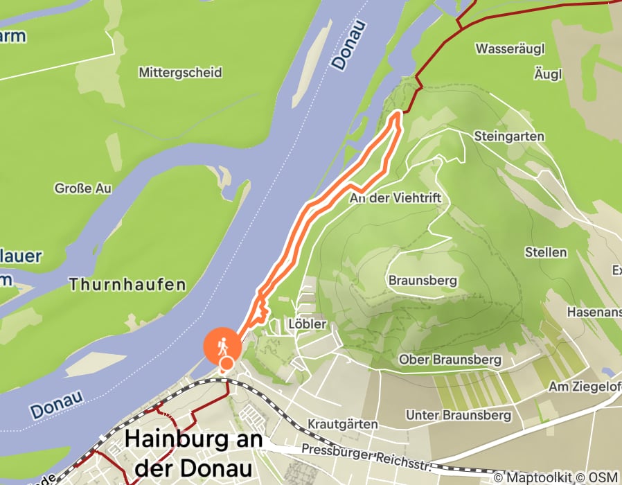 Karte der Tour