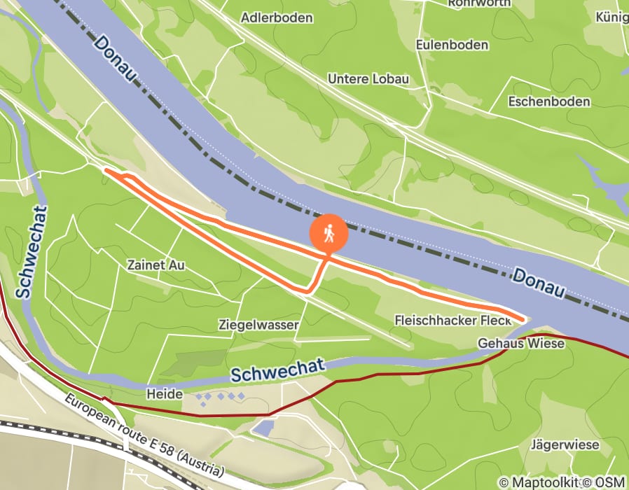 Karte der Tour