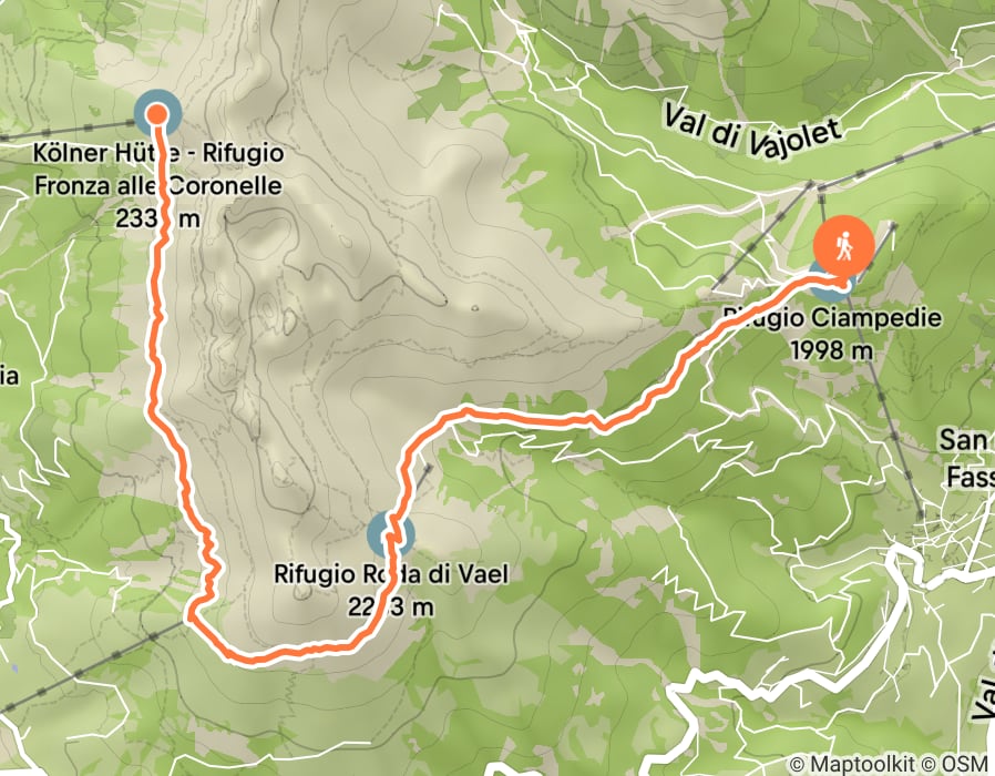 Karte der Tour