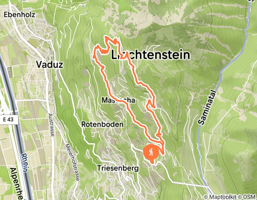 Karte der Tour