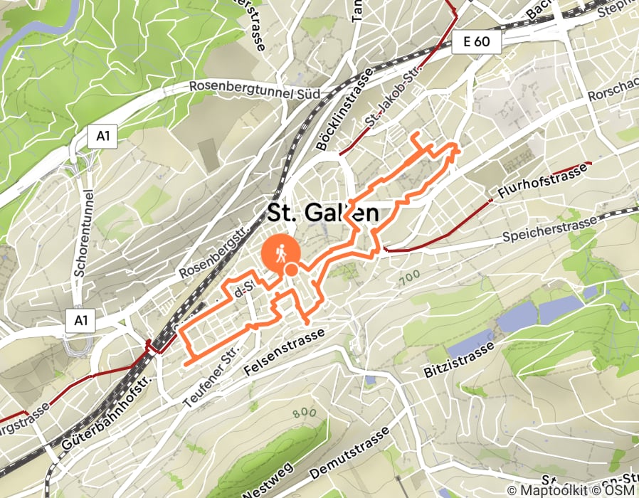 Karte der Tour