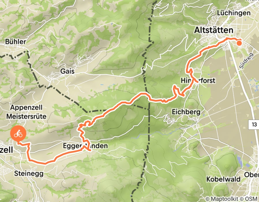 Karte der Tour