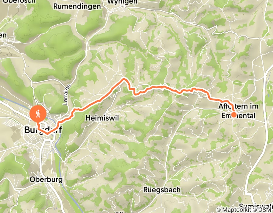 Karte der Tour