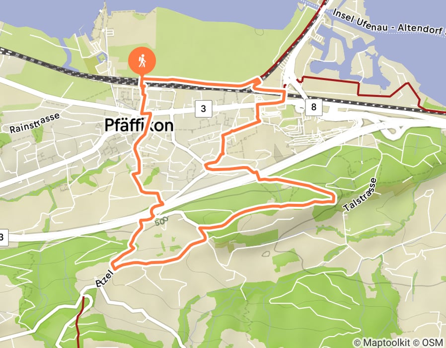 Karte der Tour
