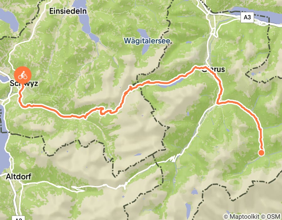Karte der Tour