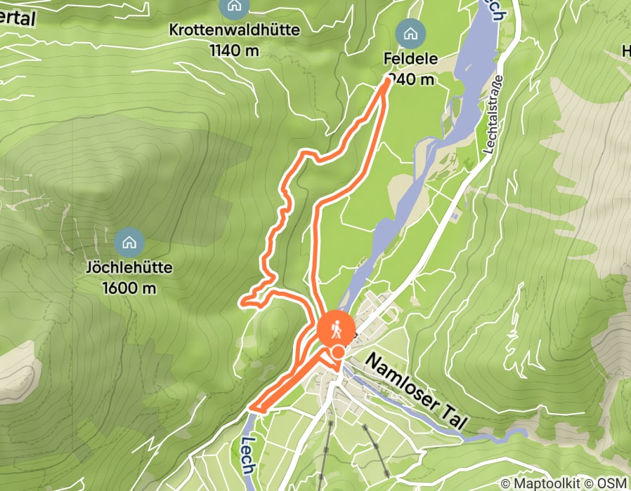 Karte der Tour