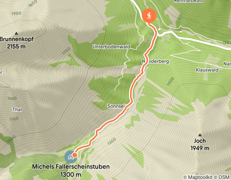 Karte der Tour
