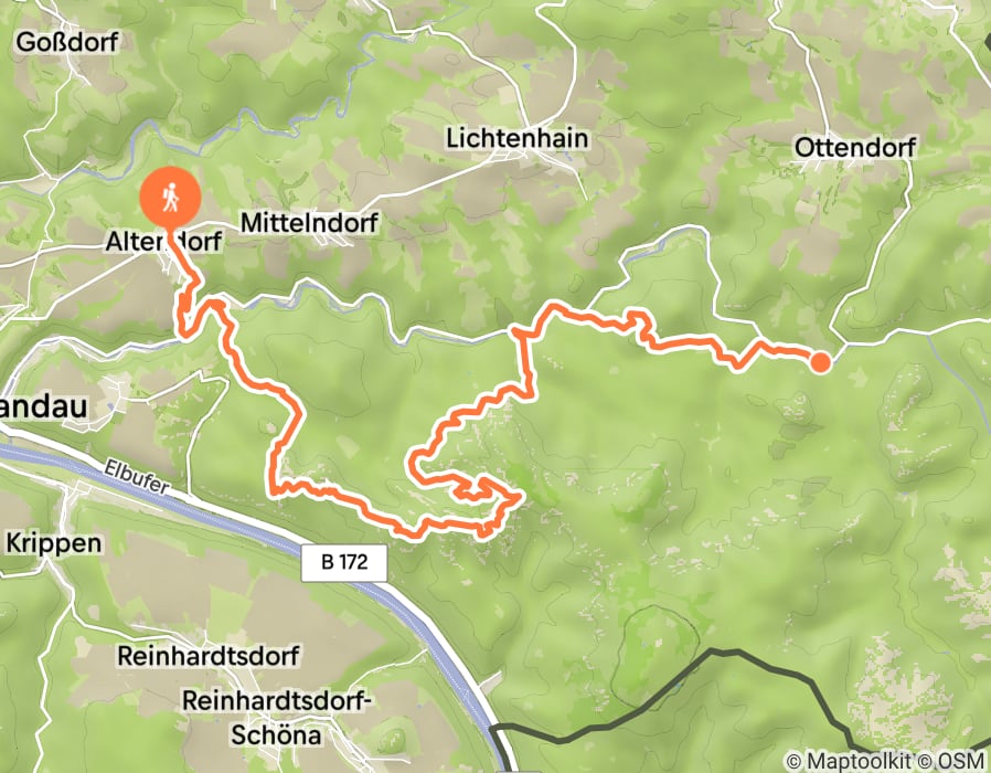 Karte der Tour