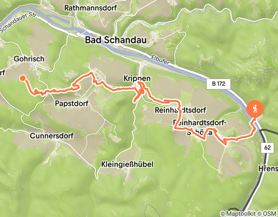 Karte der Tour