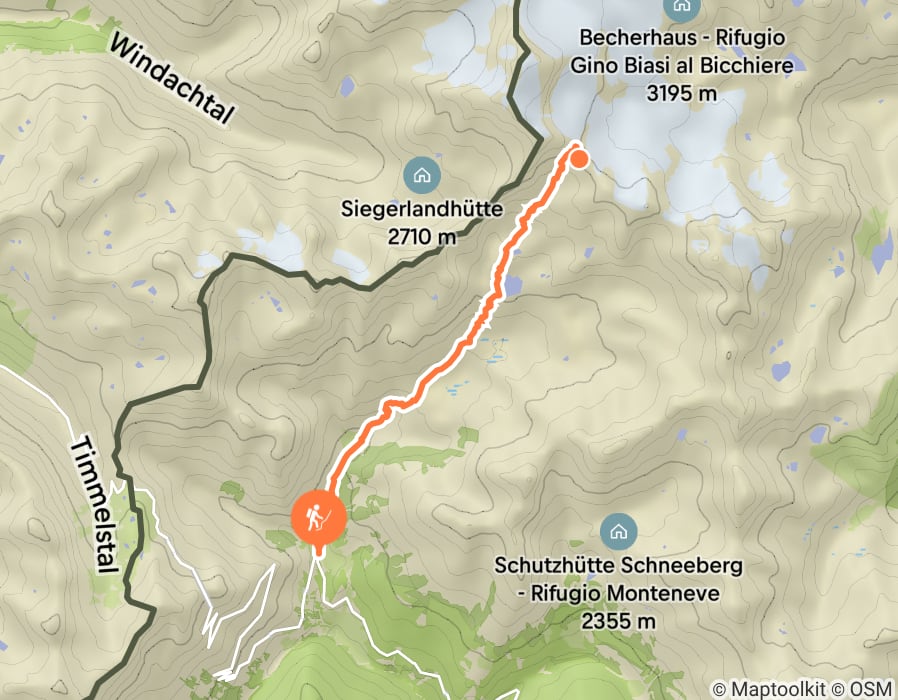 Karte der Tour