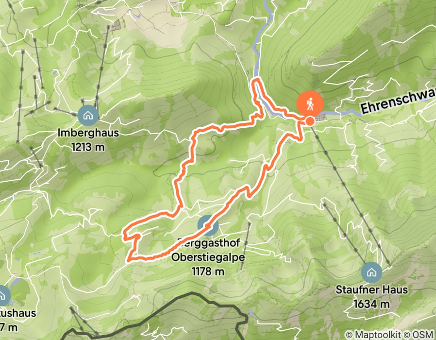 Karte der Tour