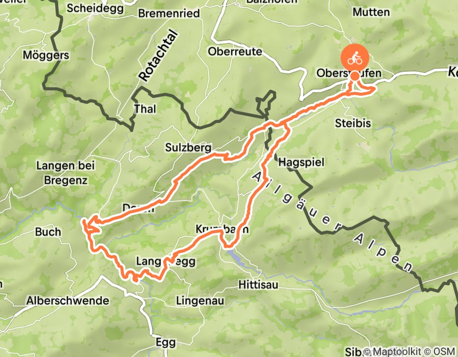 Karte der Tour