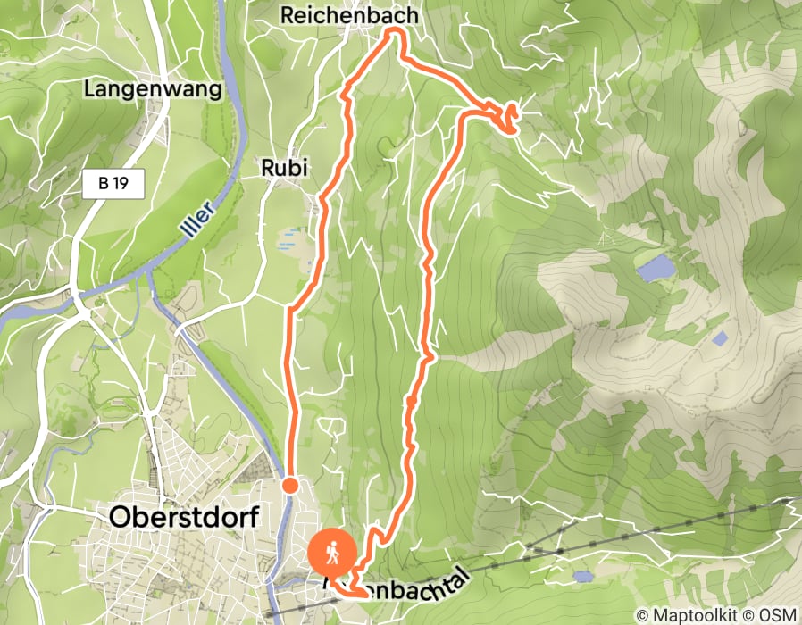 Karte der Tour