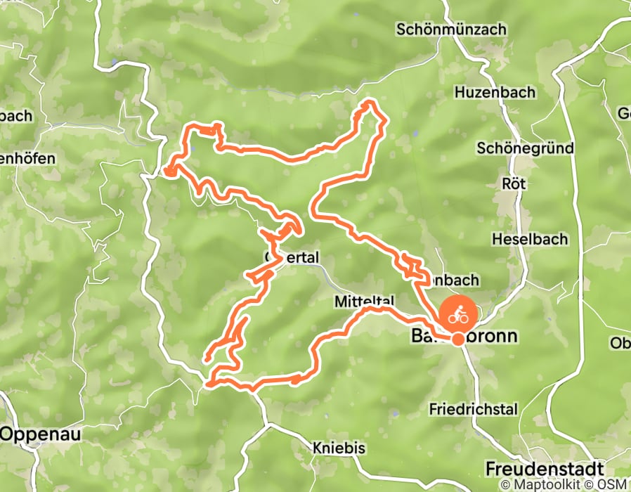 Karte der Tour