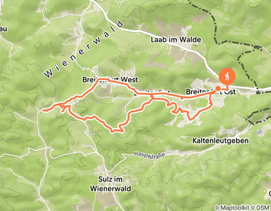Karte der Tour