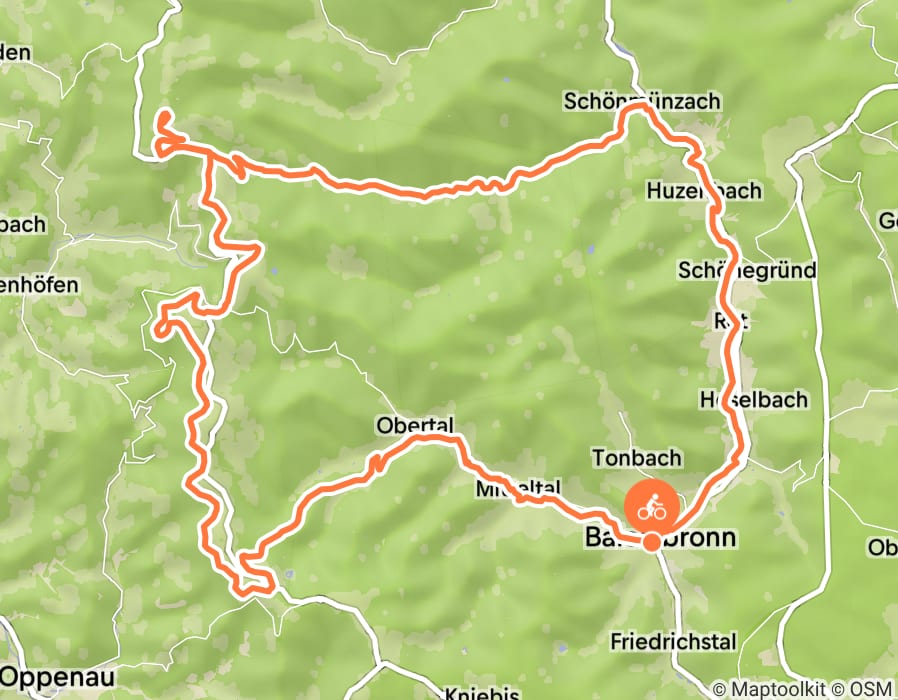 Karte der Tour
