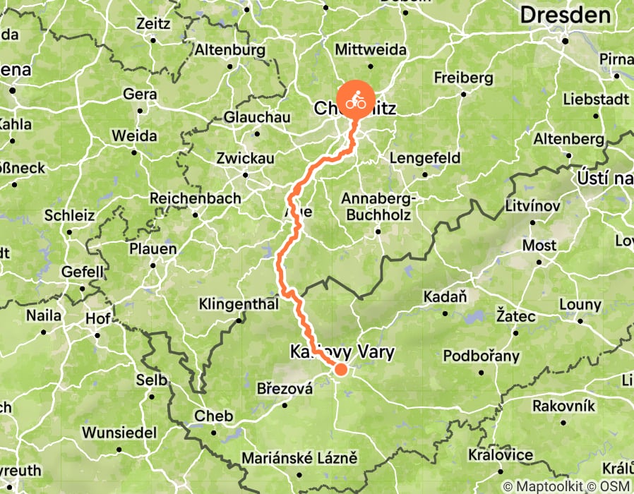 Karte der Tour