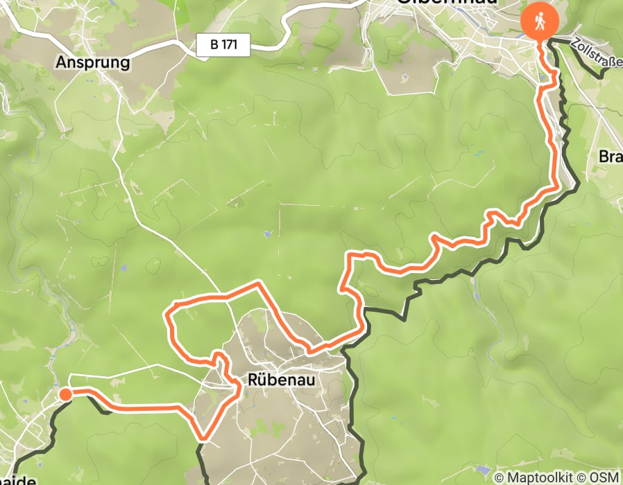 Karte der Tour