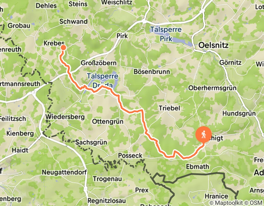 Karte der Tour