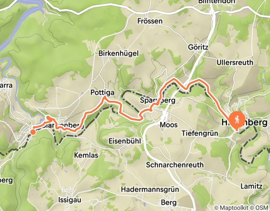 Karte der Tour