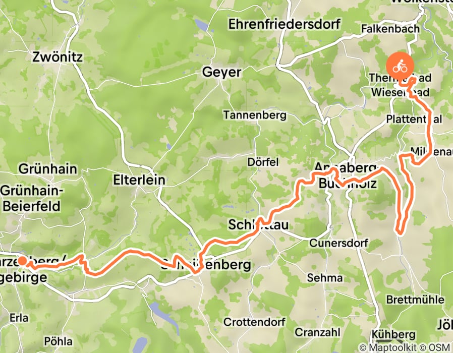 Karte der Tour