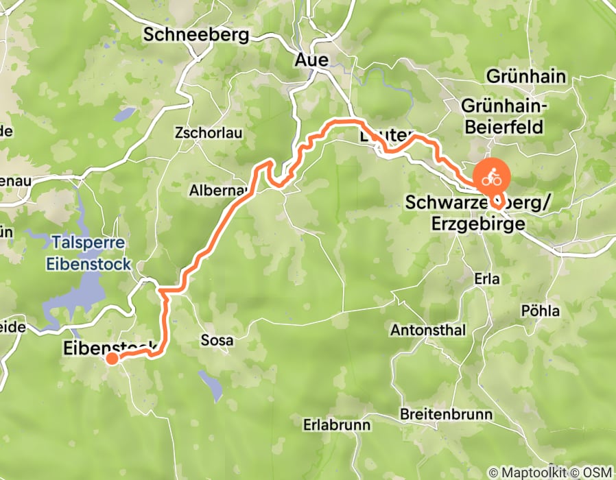 Karte der Tour