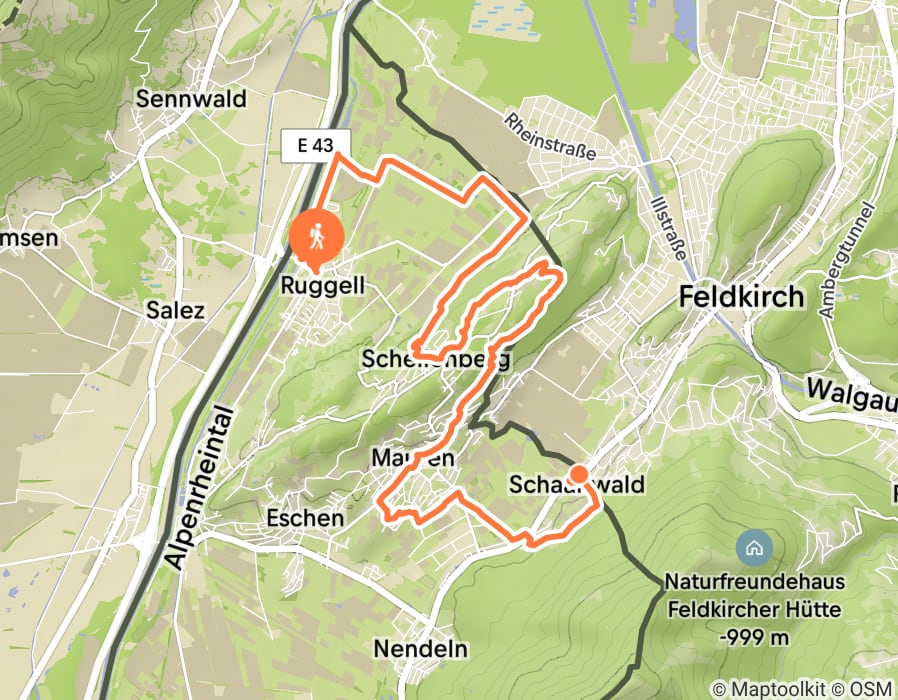 Karte der Tour