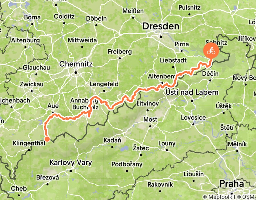 Karte der Tour
