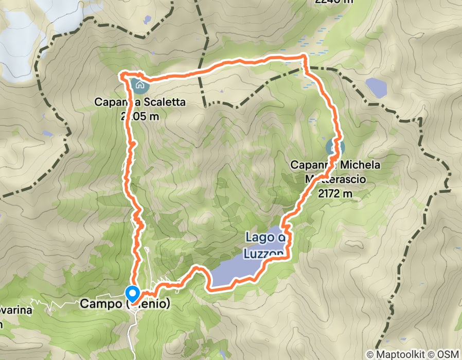 Karte der Tour