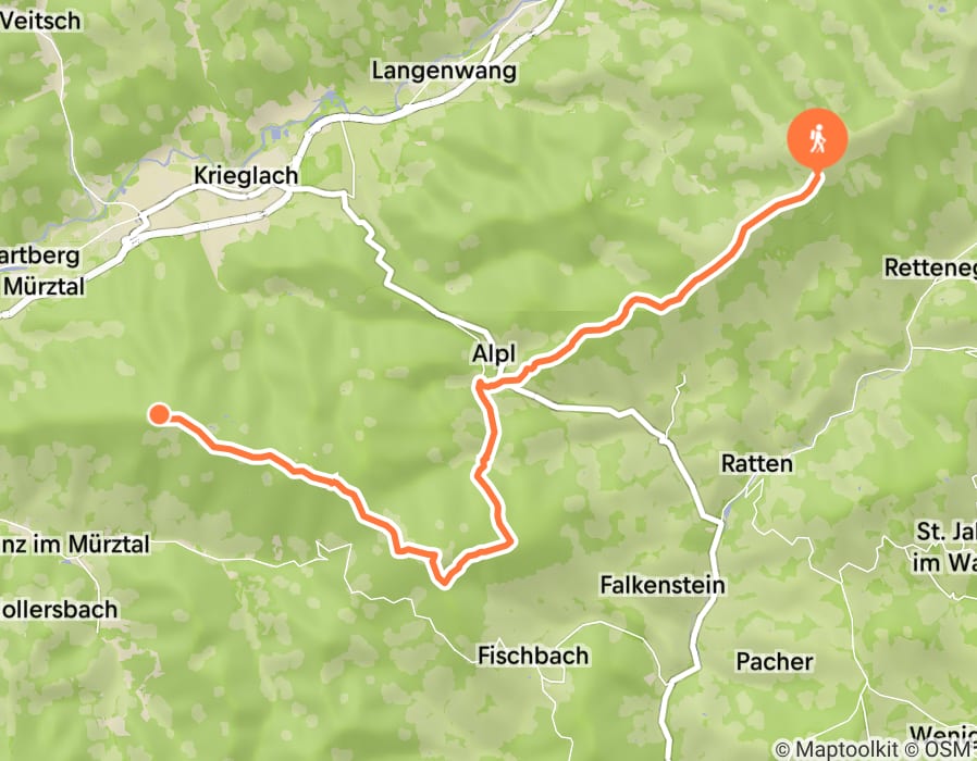 Karte der Tour